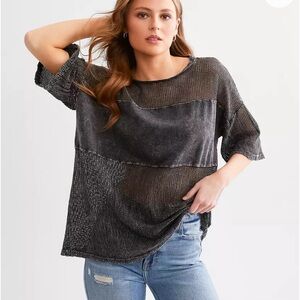 Gilded Intent - Fishnet Oversized T-Shirt